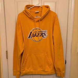 Los Angeles Lakers Majestic Golden Yellow NBA Pullover Hoodie Sweatshirt